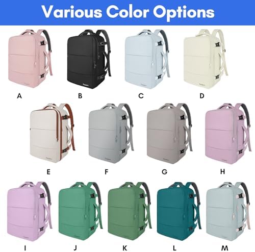Taygeer Travel Laptop Backpack for Men Women, Airplane Approved Travel Backpack Suitcase with Usb Charging Port, Lightweight College 35l Luggage Bag 15.6inch Laptop Backpack Gifts for Business,Black - Image 3