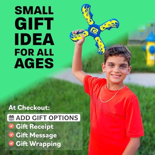 Boomerang Kids Outdoor Flying Disc - Fun & Easy to Use - Gifts for Boys & Girls - Best Stocking Stuffers Gift Ideas for Kids Soft Toy Boomerangs - Outside Boys Toys Age 6 7 8 9 10 11 12 13 + Year Old - Image 5